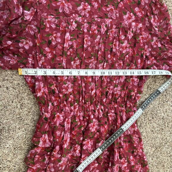 Sachin and Babi Meg Dress Bordeaux Bloom Sz S / XS - Picture 10 of 13